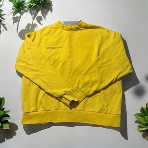 PANGAIA Organic Cotton 365 Heavyweight Sweatshirt Mustard Yellow XL Unisex